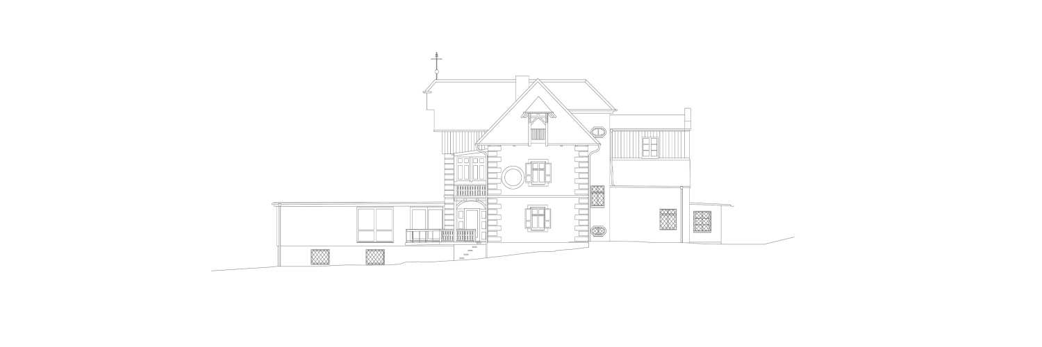 Bonsels Villa Plan Ansicht