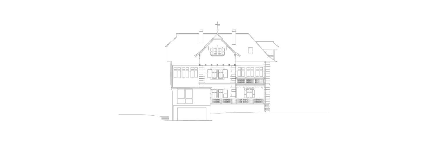 Bonsels Villa Plan Ansicht